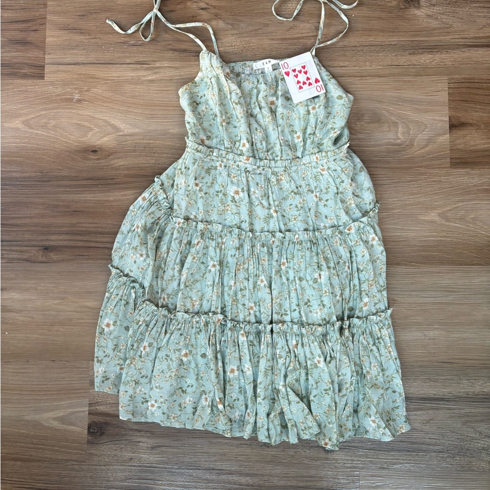 E & M green small dress NWT!